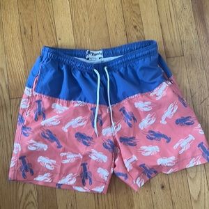 Lobster swim trunks medium